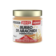 WhySport Burro di Arachidi Iperproteico con granella di arachidi 350g-1