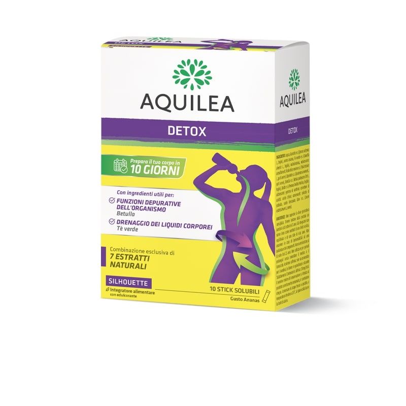 Aquilea Detox per il metabolismo dei lipidi 10 stick solubili-1