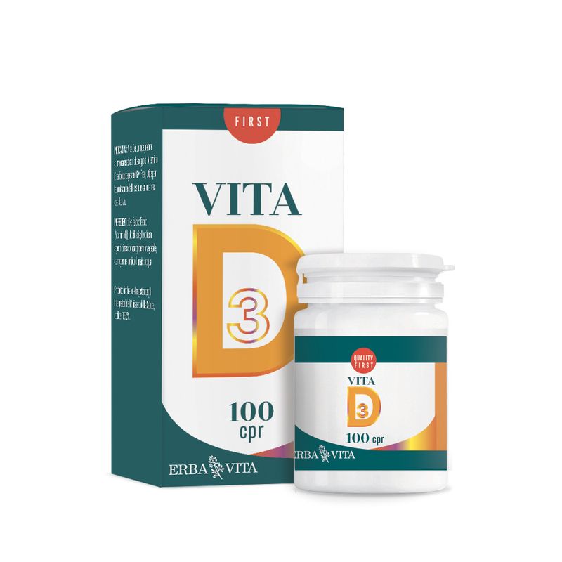 Erba Vita Vita D 100 Compresse Orosolubili 20g-1