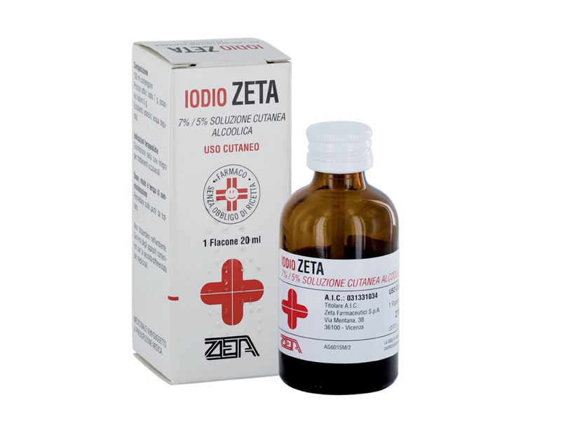 Zeta Iodio 7%/5% Soluzione Cutanea Alcolica 20 ml-1