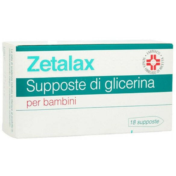 Zetalax Lassativo Supposte di Glicerina Per Bambini 18 Supposte-2