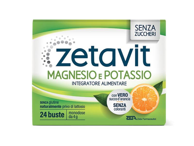 Zetavita Magnesio e Potassio senza zucchero 24 buste-1