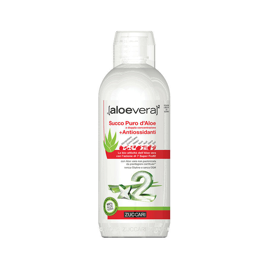 Zuccari succo puro d'aloe + antiossidanti 1000ml-2