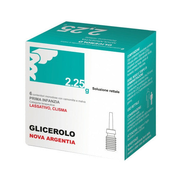 Glicerolo 2.25g 6 contenitori monodose con camomilla e malva Nova Argentia