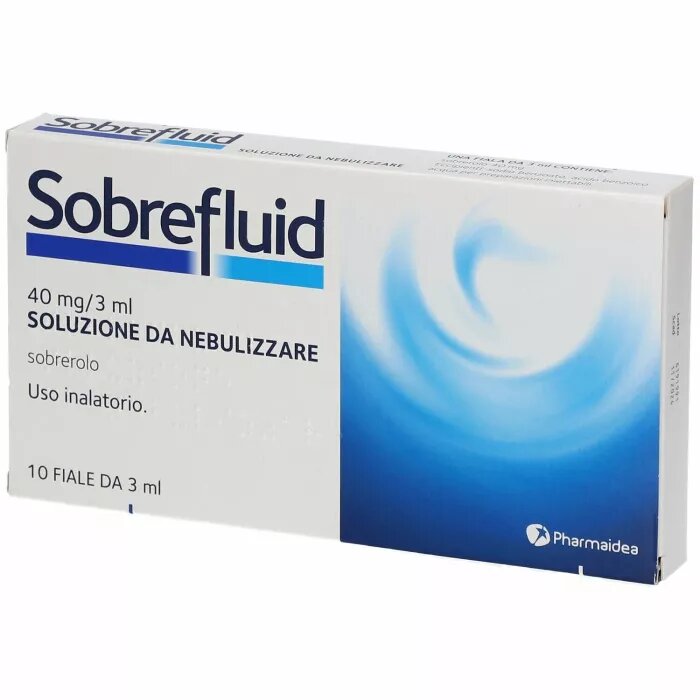 Sobrefluid per tosse e vie respiratorie 40mg/3ml soluzione da nebulizzare 10 fiale
