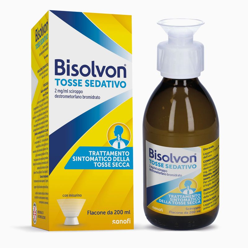 Image of Bisolvon Tosse Sedativo Sciroppo Per Tosse Secca 200ml