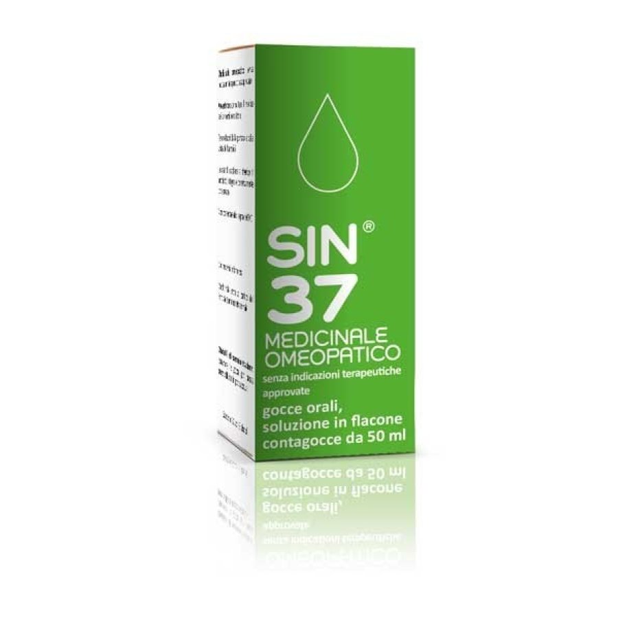 Sin 37 Gocce Orali Soluzione 1 Flaconcino Contagocce in Vetro da 50 ml