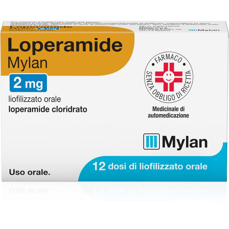 Mylan Loperamide 2mg liofilizzato orale 12 Dosi
