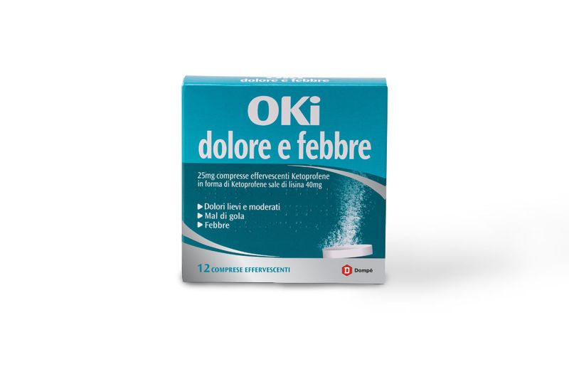 Oki Dolore e Febbre 25mg 12 compresse effervescenti