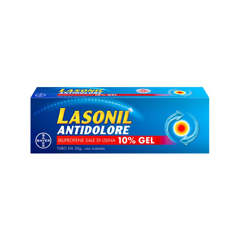 Lasonil Antidolore Gel Dolori Muscolari e Articolari Ibuprofene Sale di Lisina 10% 50gr