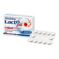 Lacto Piu' 3 miliardi di fermenti lattici 12 compresse aroma fragola-1