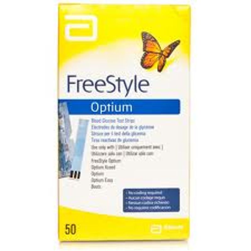 OPTIUM PLUS 50 strisce per misuratore glicemia Optium, Optium Easy, Optium Xceed