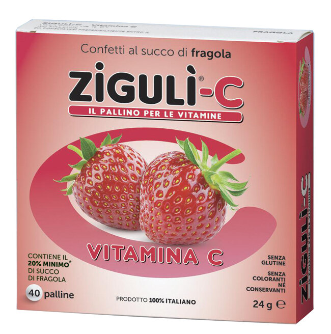 Zigulì-C Fragola integratore di Vitamina C 40 palline