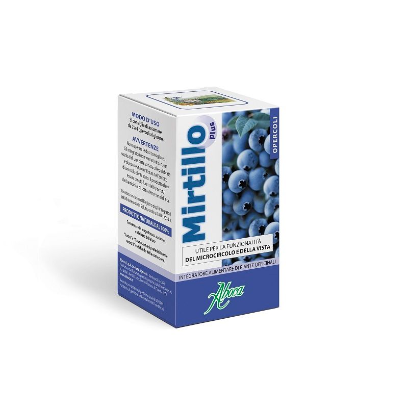 Aboca mirtillo plus Integratore alimentare per il microcircolo e per la vista 70 opercoli