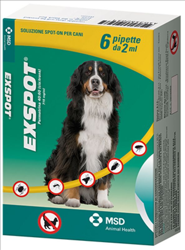 Exspot soluzione spot-on per cani da 41-55 kg 6 pipette