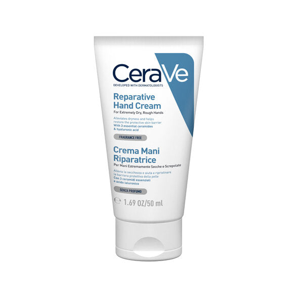 CeraVe Crema Mani Riparatrice Idratazione Intensa con acido ialuronico 50 ml
