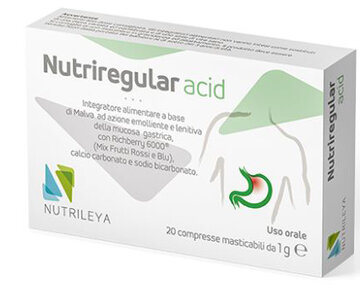 Image of Nutriregular Acid utile per l'iperacidita' di stomaco e gastriti 20 compresse masticabili