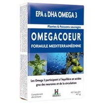 Omegacoeur integratore di  olio di pesce selvaggio e piante 60 capsule