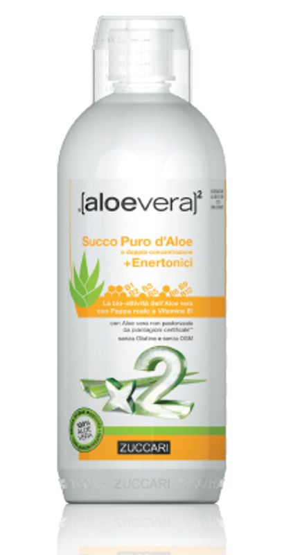 Aloevera2 Succo Puro d'Aloe + Enertonici 1 litro