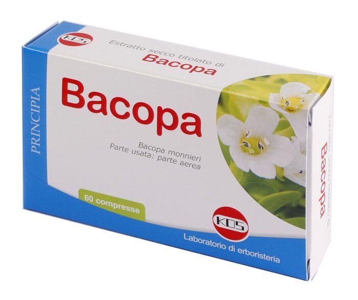 Kos Bacopa Monnieri Estratto secco integratore alimentare 60 compresse