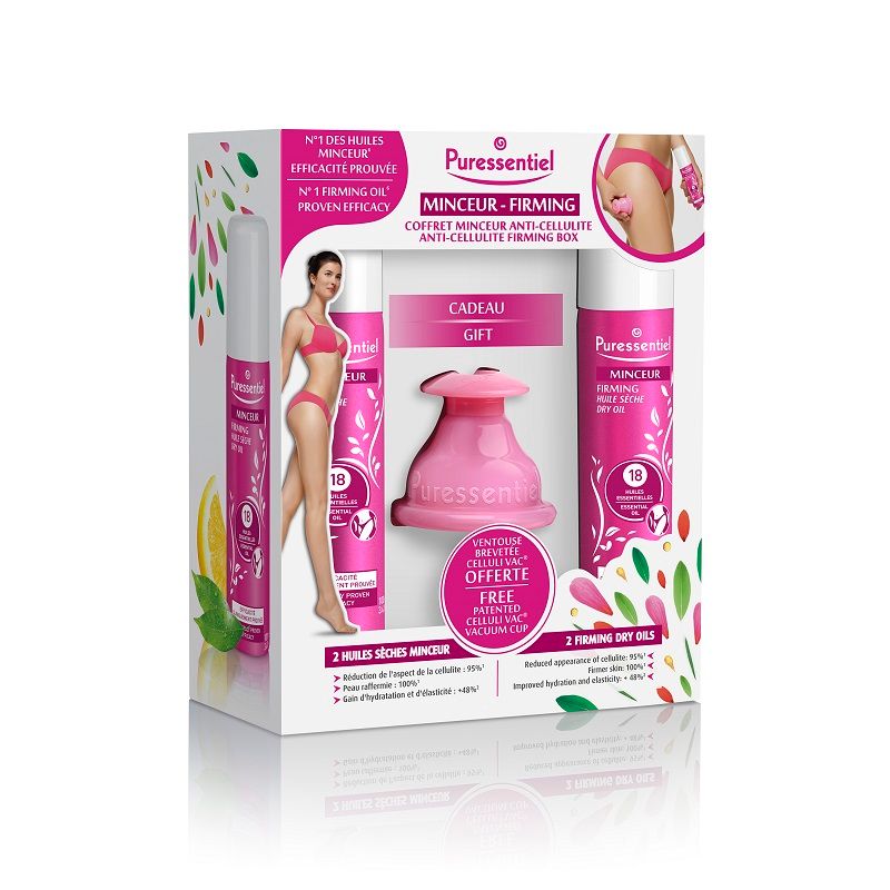 Image of Puressentiel cofanetto snellente 100ml + anti-cellulite 100ml con ventosa anticellulite