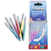 Pikdent lo stuzzicolino scovolini interdentali colore nero 1,2mm 10 pezzi-1