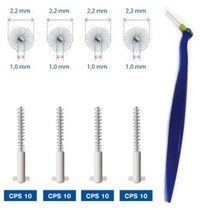 Curaprox scovolini interdentali regular 10 plus CPS 10+UHS Holder 451 - 4 pezzi + 1 manico-1