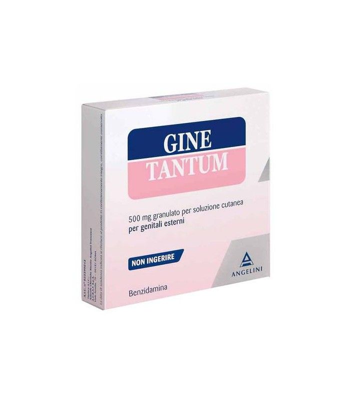 Ginetantum granulato per soluzione cutanea per genitali esterni 10 bustine 500mg