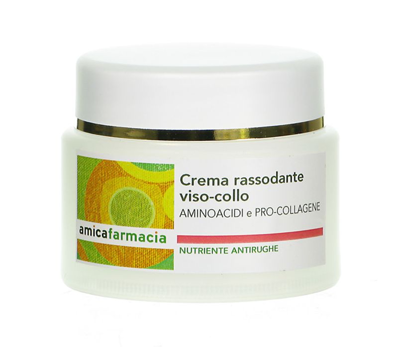 Amicafarmacia Crema Rassodante Viso-Collo pro-collagene e aminoacidi texture leggera 50ml