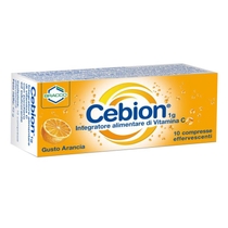 Cebion 1g Vitamina C 10 compresse effervescenti gusto arancia