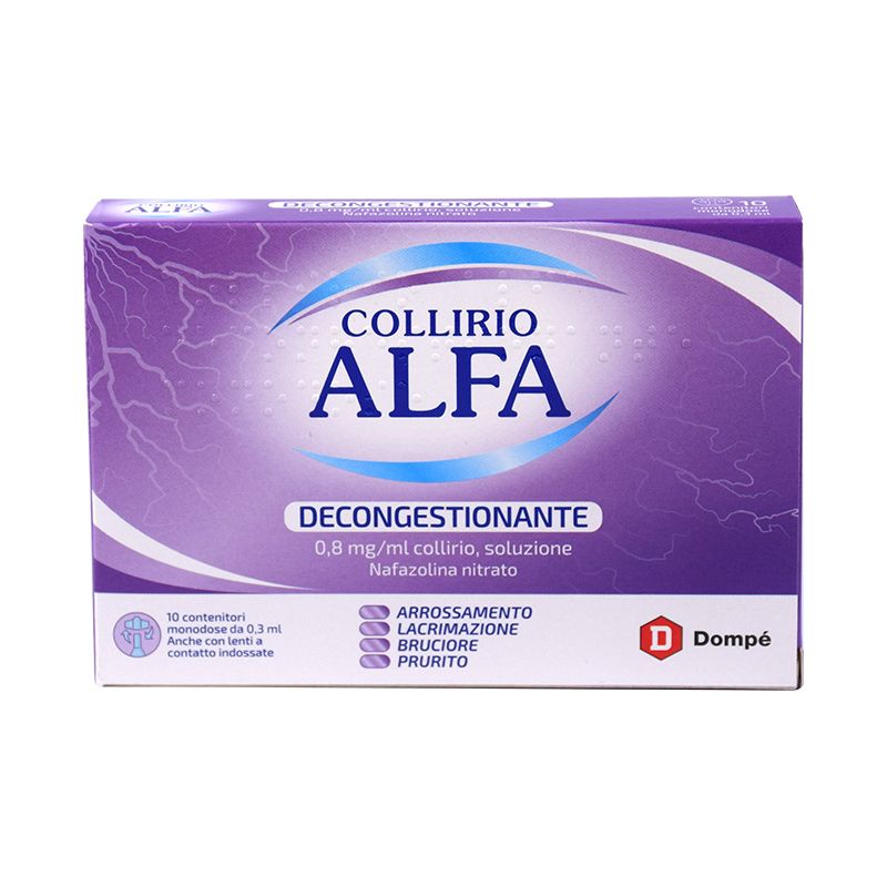 Collirio Alfa Decongestionante 0.8mg/ml collirio 10 contenitori monodose