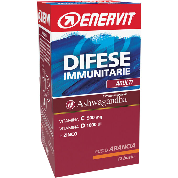 Image of Enervit Difese Immunitarie Adulti 12 buste gusto arancia