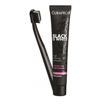 Curaprox Black is White set dentifricio sbiancante e spazzolino-1