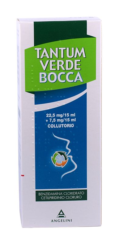 Tantum Verde Bocca 22,5mg/15ml + 7,5mg/15ml collutorio 240ml