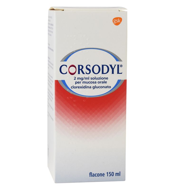 Corsodyl Collutorio Disinfettante Cavo Orale Prima Dopo Estrazioni Denti Antiplacca No Alcool 150ml