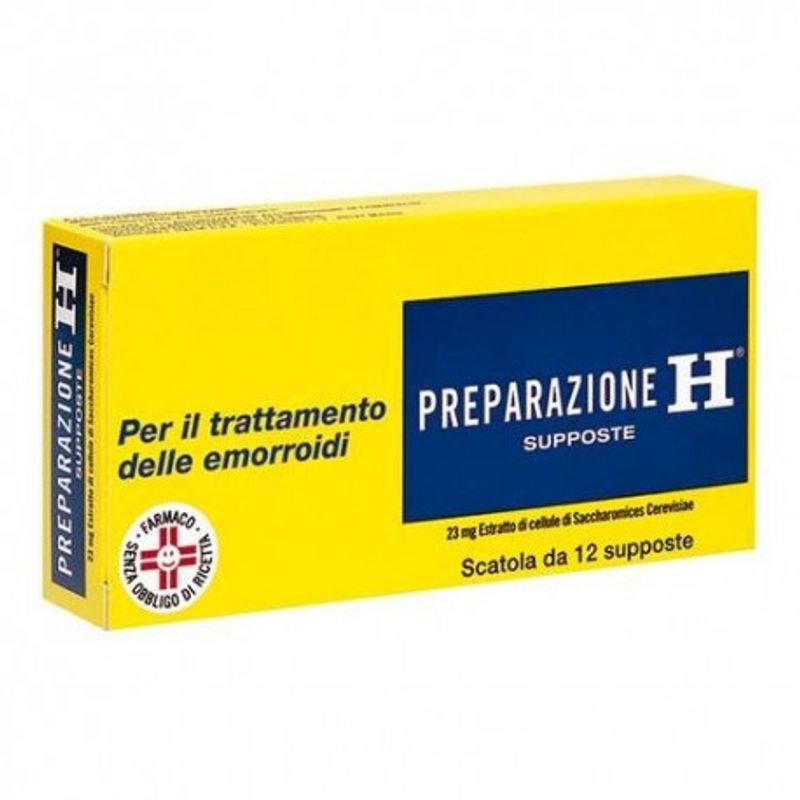 Preparazione H Trattamento Emorroidi E Ragadi Anali 12 Supposte