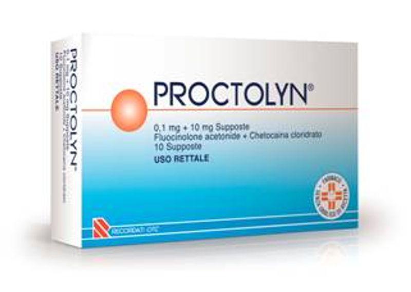 Image of Proctolyn emorroidi 10 Supposte 0,1mg + 10mg
