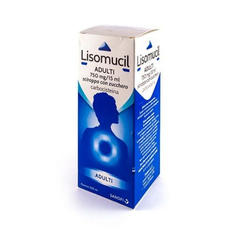 Image of Lisomucil Adulti Sciroppo tosse e catarro 200ml con zucchero