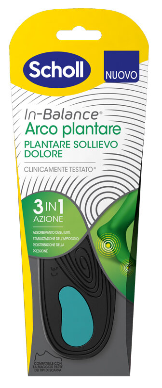 Image of Dr Scholl Arco Plantare Piede Piatto Sollievo Dolore taglia S