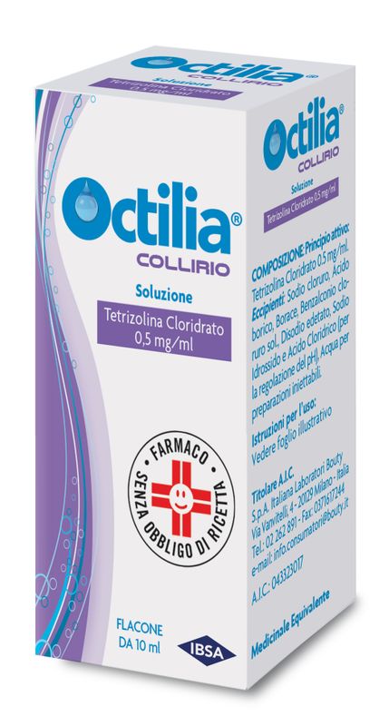 Octilia Collirio decongestionante flacone 10ml Tetrizoma Cloridato 0,5mg/ml