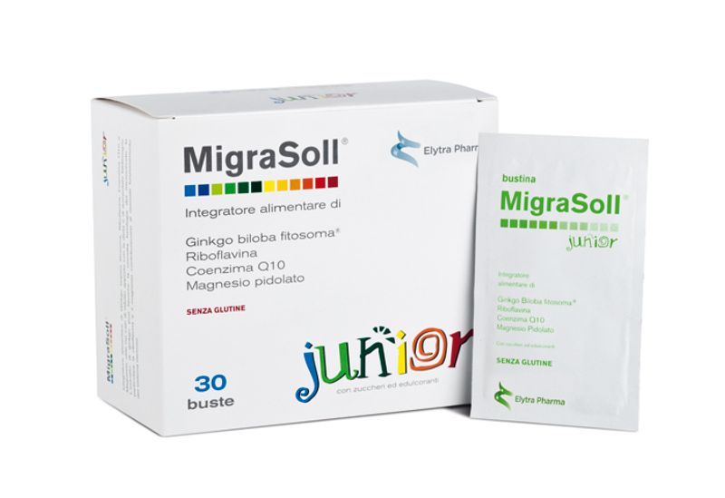 Migrasoll Junior senza glutine emicrania 30 buste