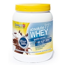 Longlife Absolute Whey Integratore di proteine gusto cacao 500g-0
