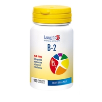 Longlife B-2 50 mg vitamina per il benessere della pelle 100 tavolette