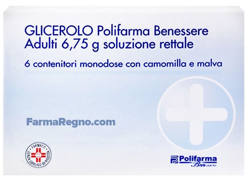 Glicerolo Benessere Adulti 6,75g soluzione rettale 6 contenitori monodose con camomilla e malva