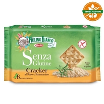 Mulino Bianco Cracker al riso e rosmarino senza glutine 6 monoporzioni