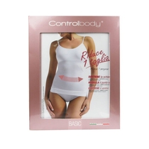 Controlbody Basic Canotta spalla stretta compressione media M/L Bianco