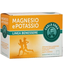 Carlo Erba Magnesio e Potassio linea benessere 20 bustine gusto arancia