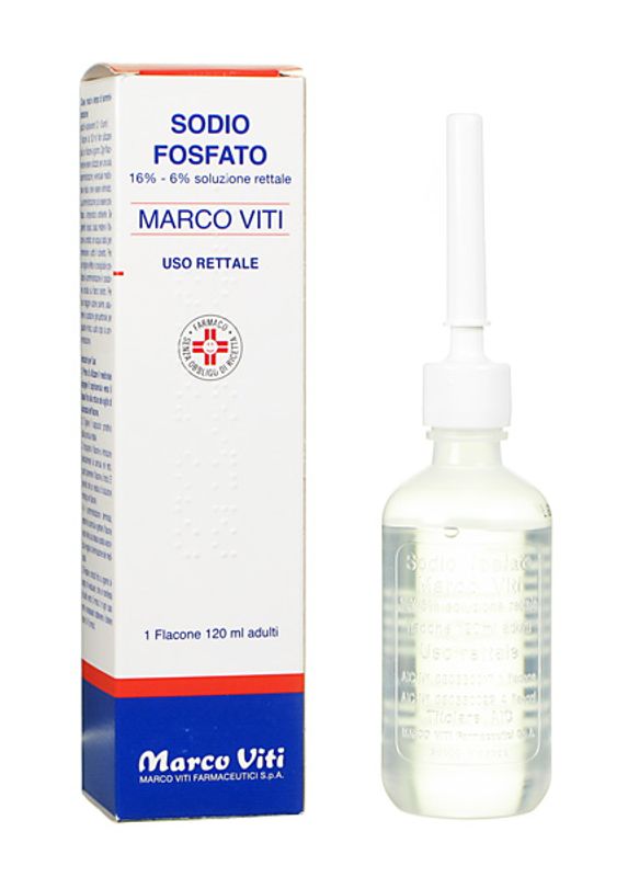 Sodio Fosfato 16% - 6% soluzione rettale 1 flacone 120 ml adulti