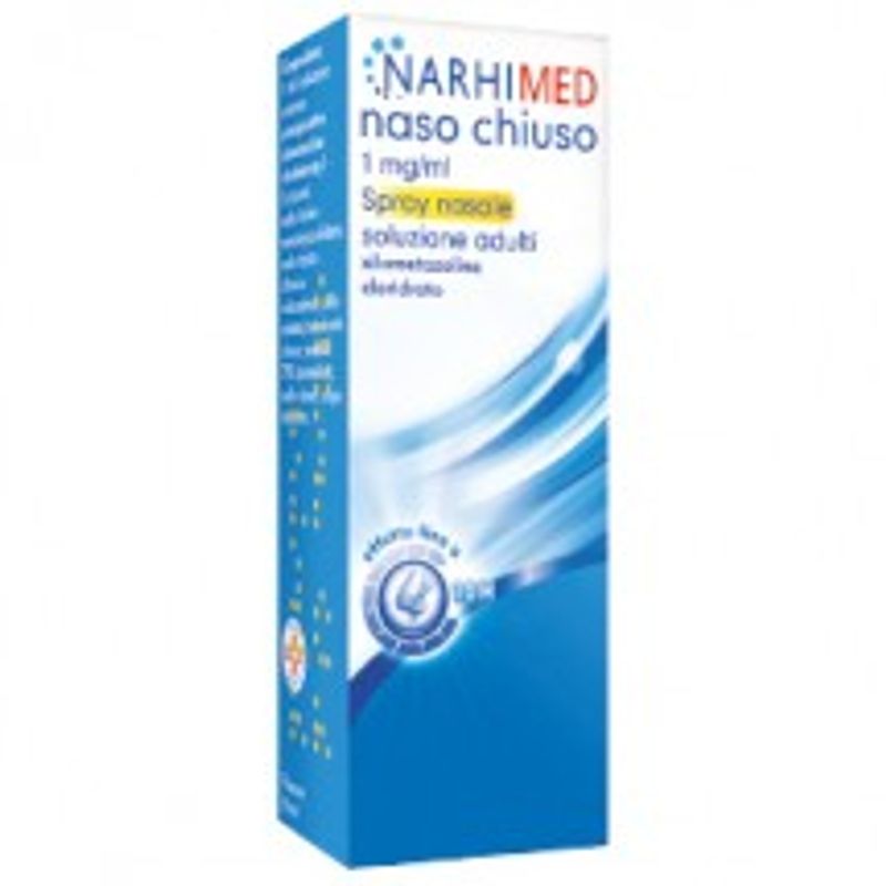 Narhimed Spray Nasale Decongestionante Naso Chiuso Raffreddore Rinite Sinusite Adulti 10 ml