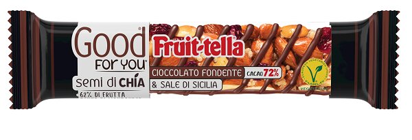 Fruittella Good for You barretta semi di chia cioccolato fondente e sale di Sicilia 36g